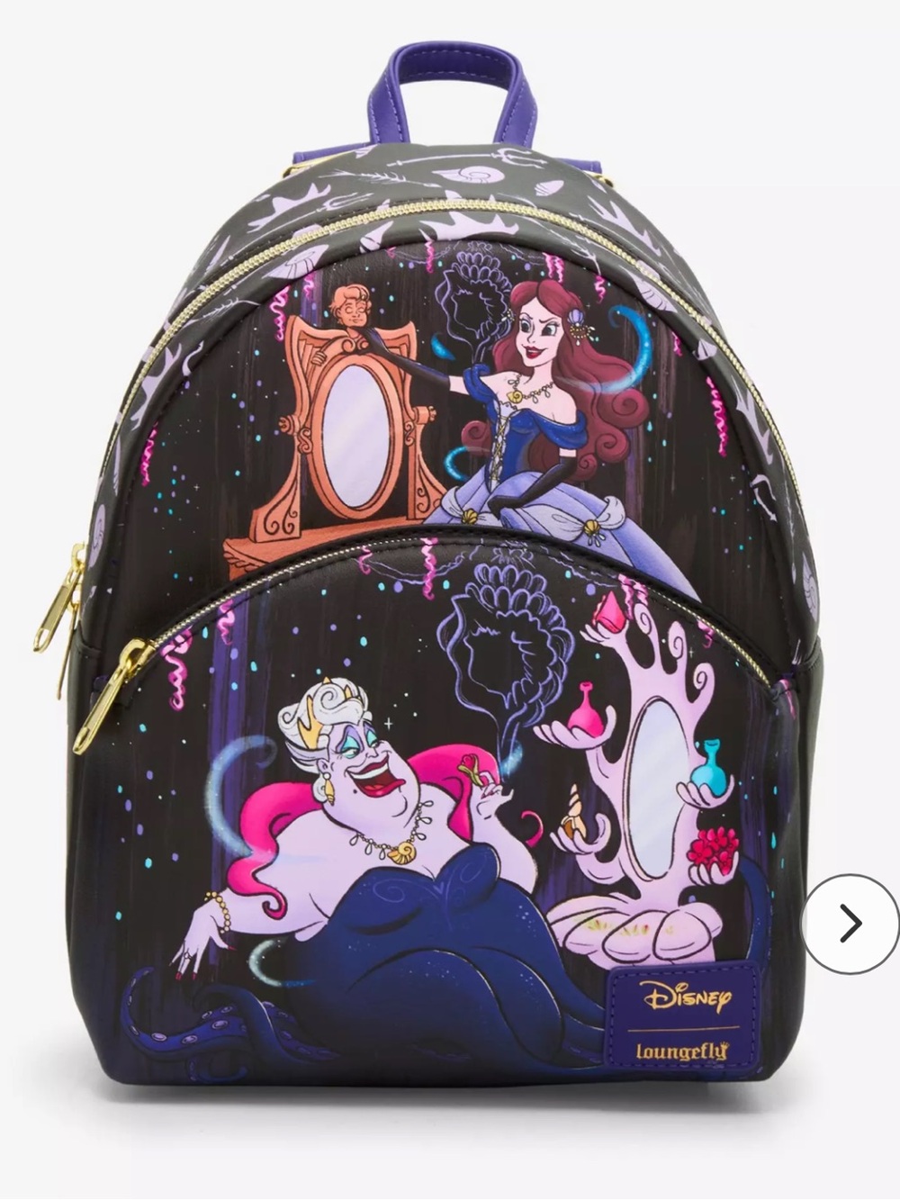 Loungefly Disney  NWT  The Little Mermaid Ursula & Vanessa Mini Backpack
